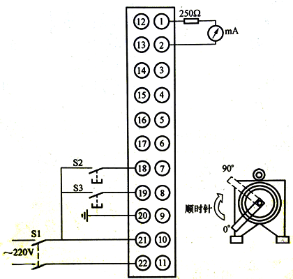 SKJ角行程電動執(zhí)行機構接線圖 SKJ角行程電動執(zhí)行機構接線圖