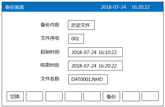 無紙記錄儀數(shù)據(jù)備份畫面 無紙記錄儀數(shù)據(jù)備份畫面