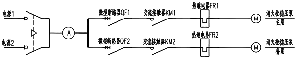 穩(wěn)壓泵配電箱系統(tǒng)圖 穩(wěn)壓泵配電箱系統(tǒng)圖