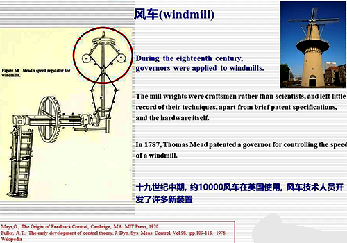 1787年Thomas Mead申請了一個控制風車速度的調節器專利